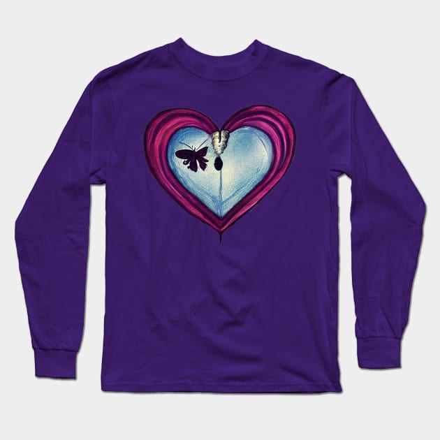 Butterfly in a heart Long Sleeve T-Shirt by Right-Fit27